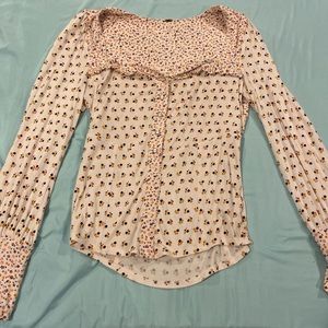 Floral long sleeve shirt